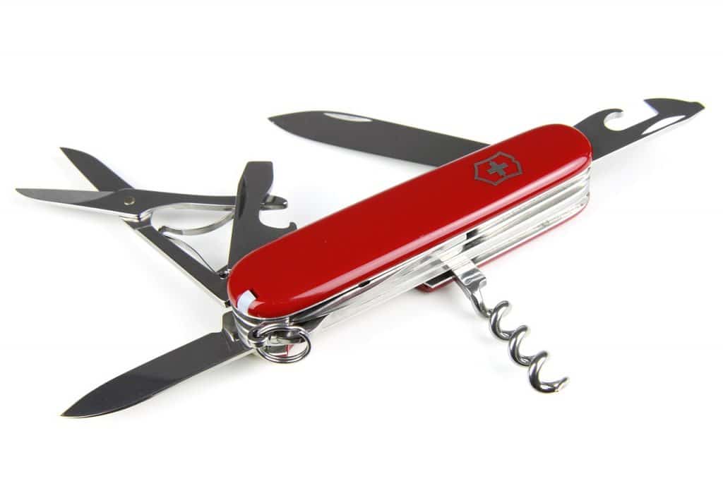 opened Swiss Army Knife