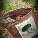 Brown Filter bag full of dirty water