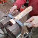 testing the drawknife