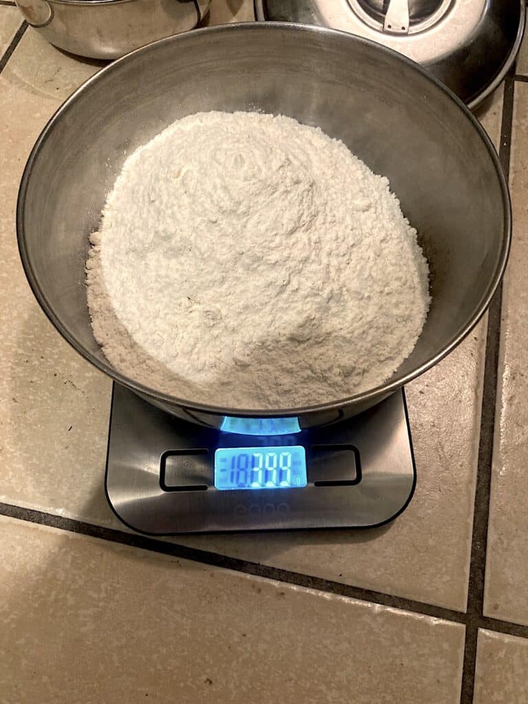 bowl of flour