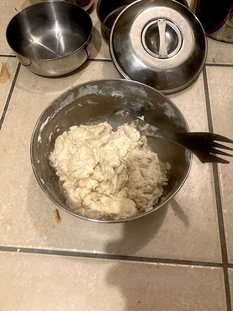 Dough in bowl