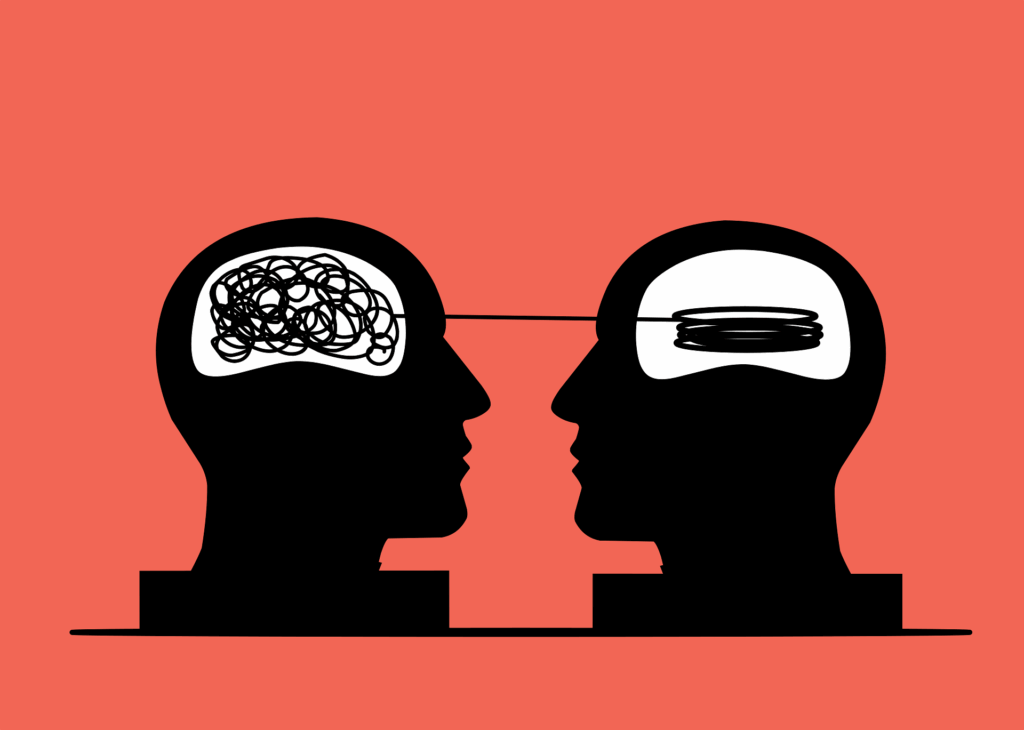 Untangling a knotted thread in the brain into a neatly ordered one