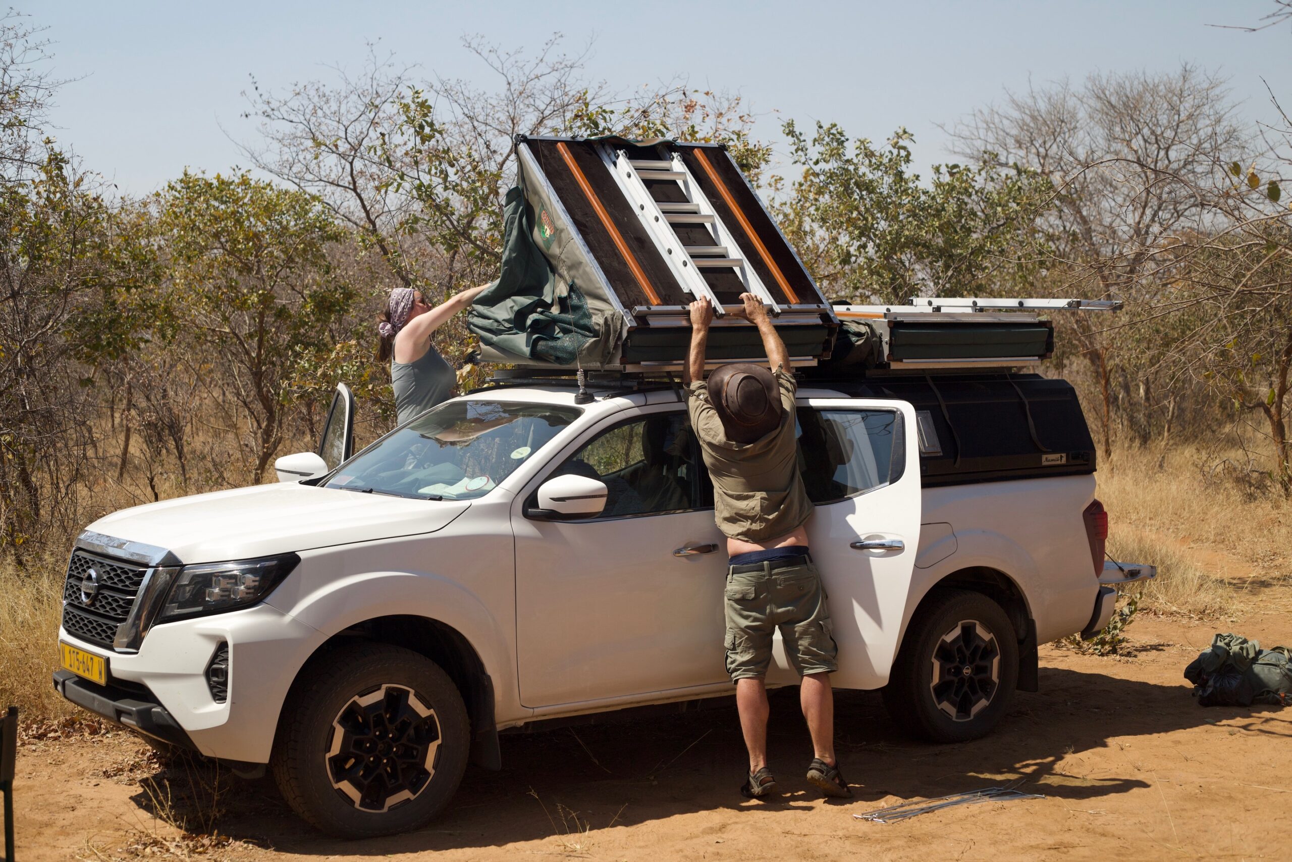 setting up vehicle
